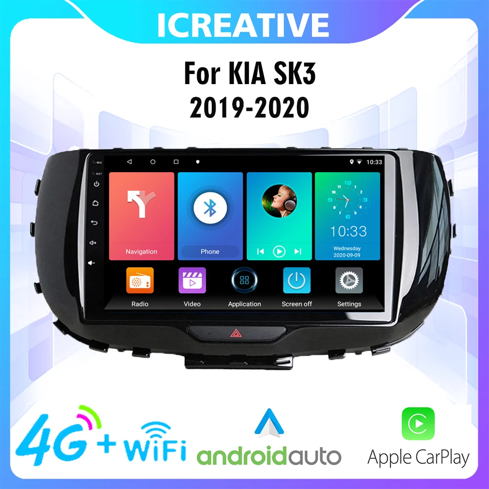 

Car Multimedia GPS Player 10.1" 2.5D Android 4G Carplay For Kia Soul SK3 2019-2020 Car Radio Stereo Head Unit Navigation