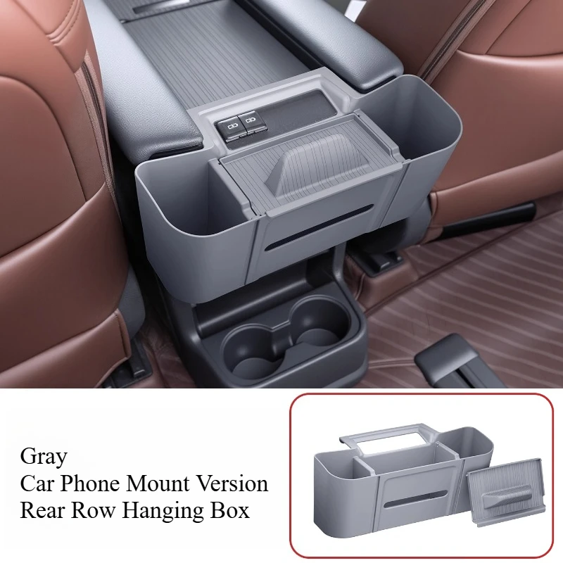 Фото Для Toyota Sienna/Granvia задний ящик для хранения подлокотник коробка подвесные принадлежности для салфеток укладка уборка автомобилей аксессуары для интерьера №4