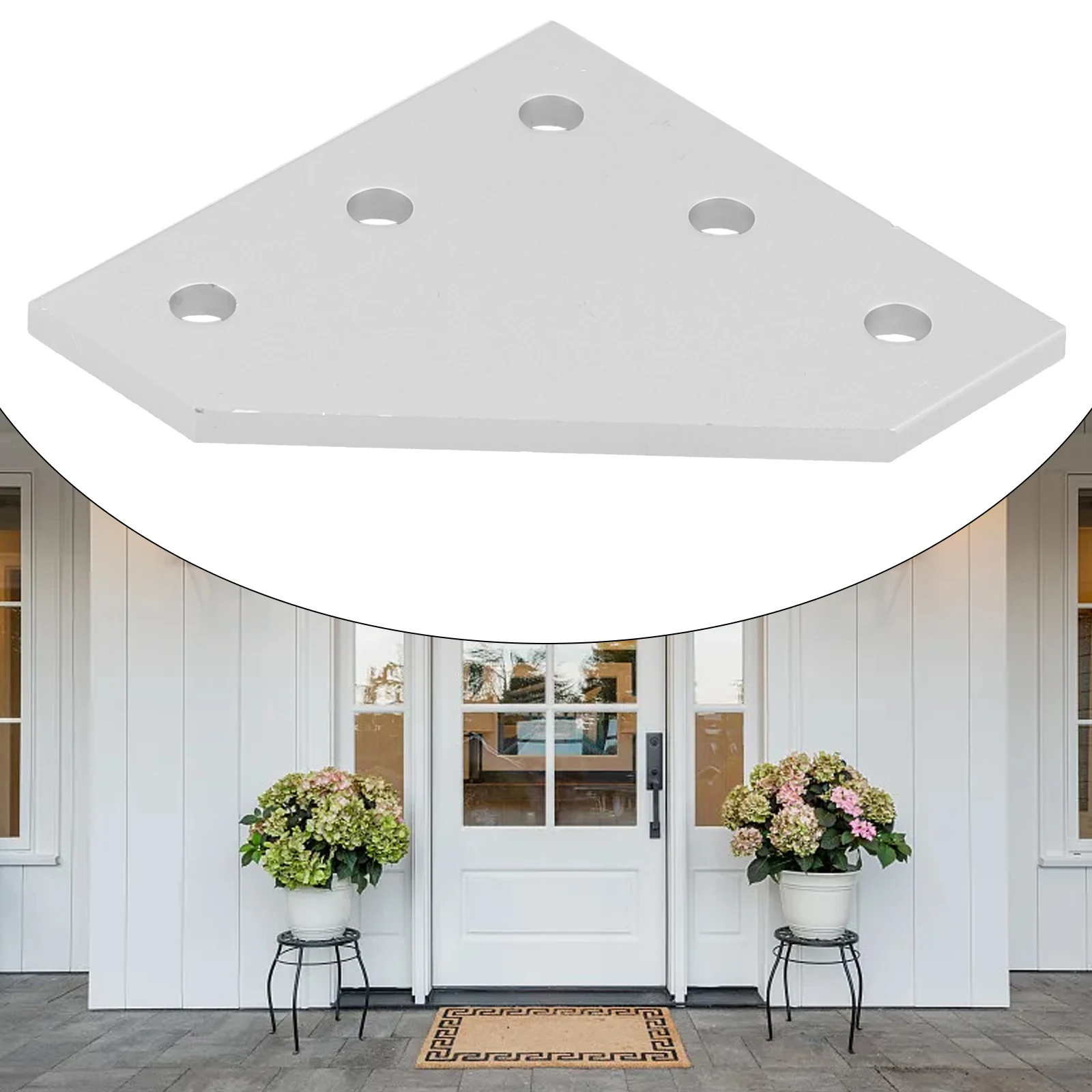 

Пластина для крепления дома, угловой кронштейн без винтов, Соединительная пластина, серебряный угол 90 градусов