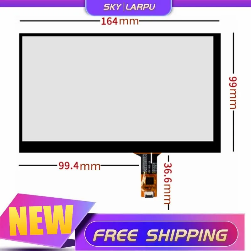 

10 Pcs 164mm*99mm TouchScreen For HSD070IDW1-D00 AT070TN90 v.1 92 94 Capacitive Handwritten Touch Panel Screen Glass Digitizer
