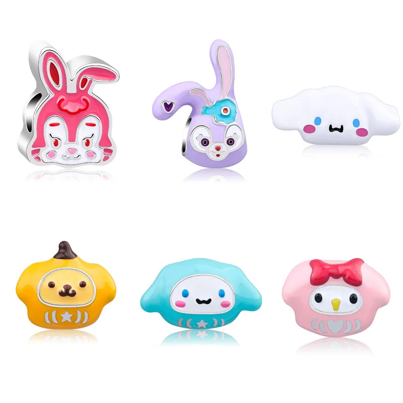 

Новинка 3D Sanrio металлический милый мультяшный Kirby аниме креативный бисер Mymelody Kuromi коричная фотография