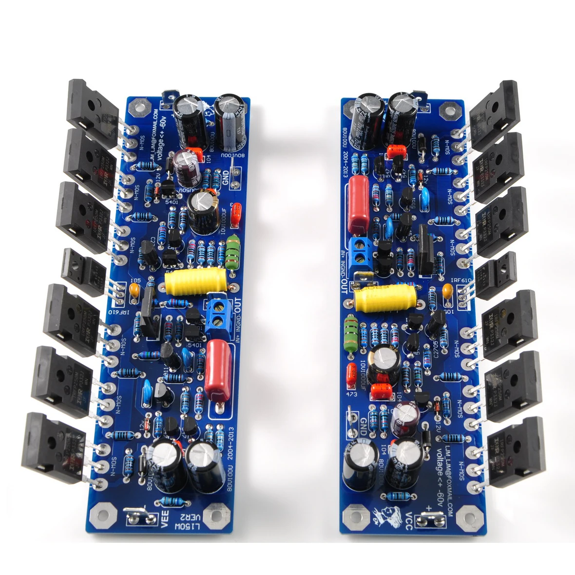 Фото Моно-усилитель LJM L150W Class AB DC +/- 45V 200W8R (+-60V) 400W 4R (+-60V) Готовая плата 200W MOSFET IRFP250 FET №2