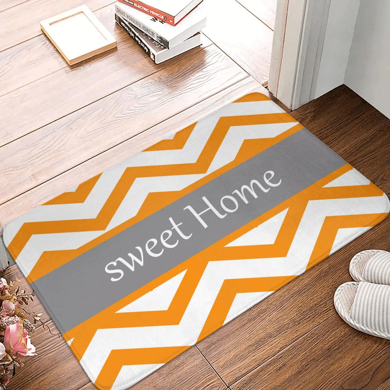 

Милые оранжевые домашние дверные коврики, кухонные напольные коврики, мягкие коврики для ванной, мебель, коврики для фойе, коридора, коврик ...