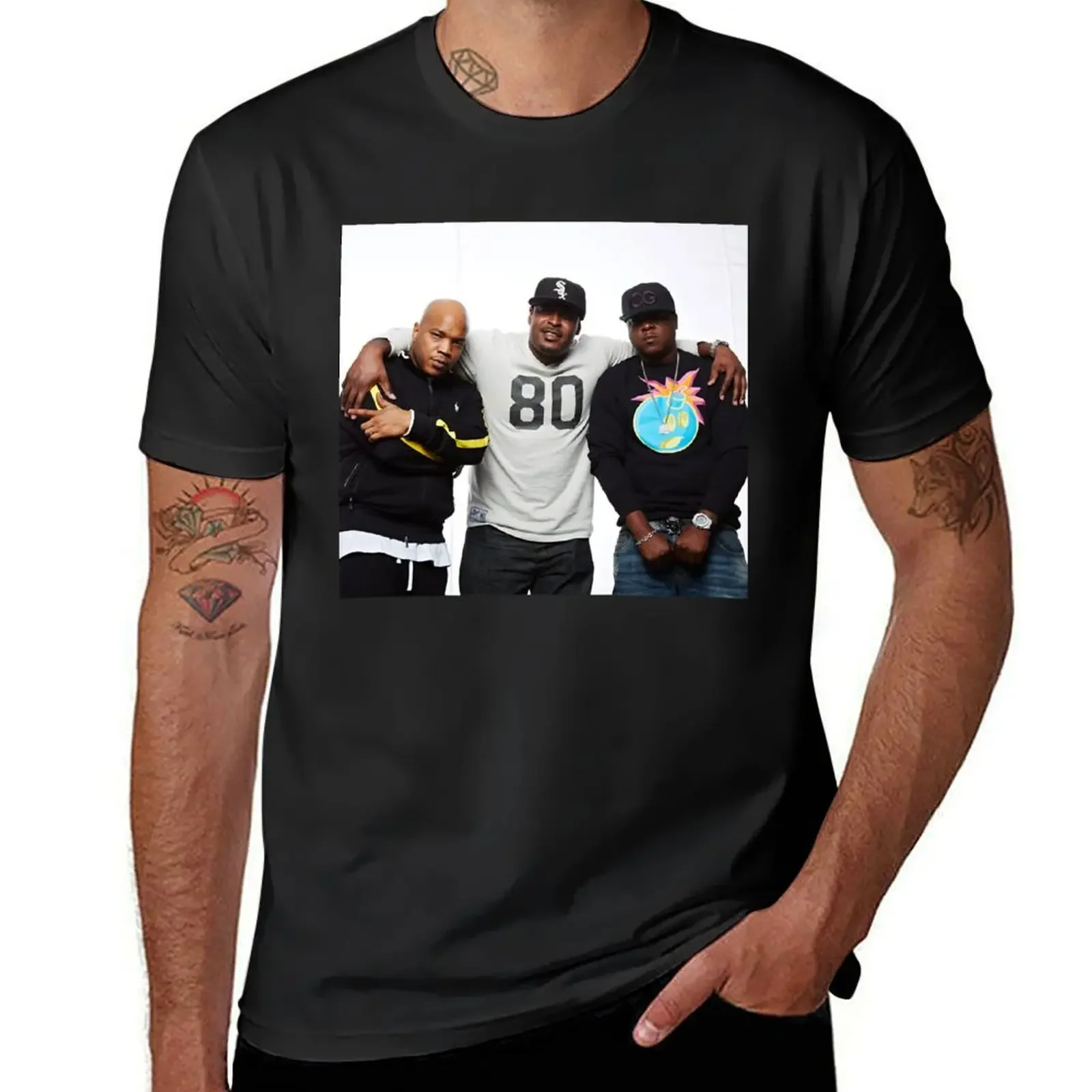 Фото Футболка Мужская/женская с надписью «The Lox Fan Art And Merch», модная рубашка в Корейском стиле, большие размеры, лето №1