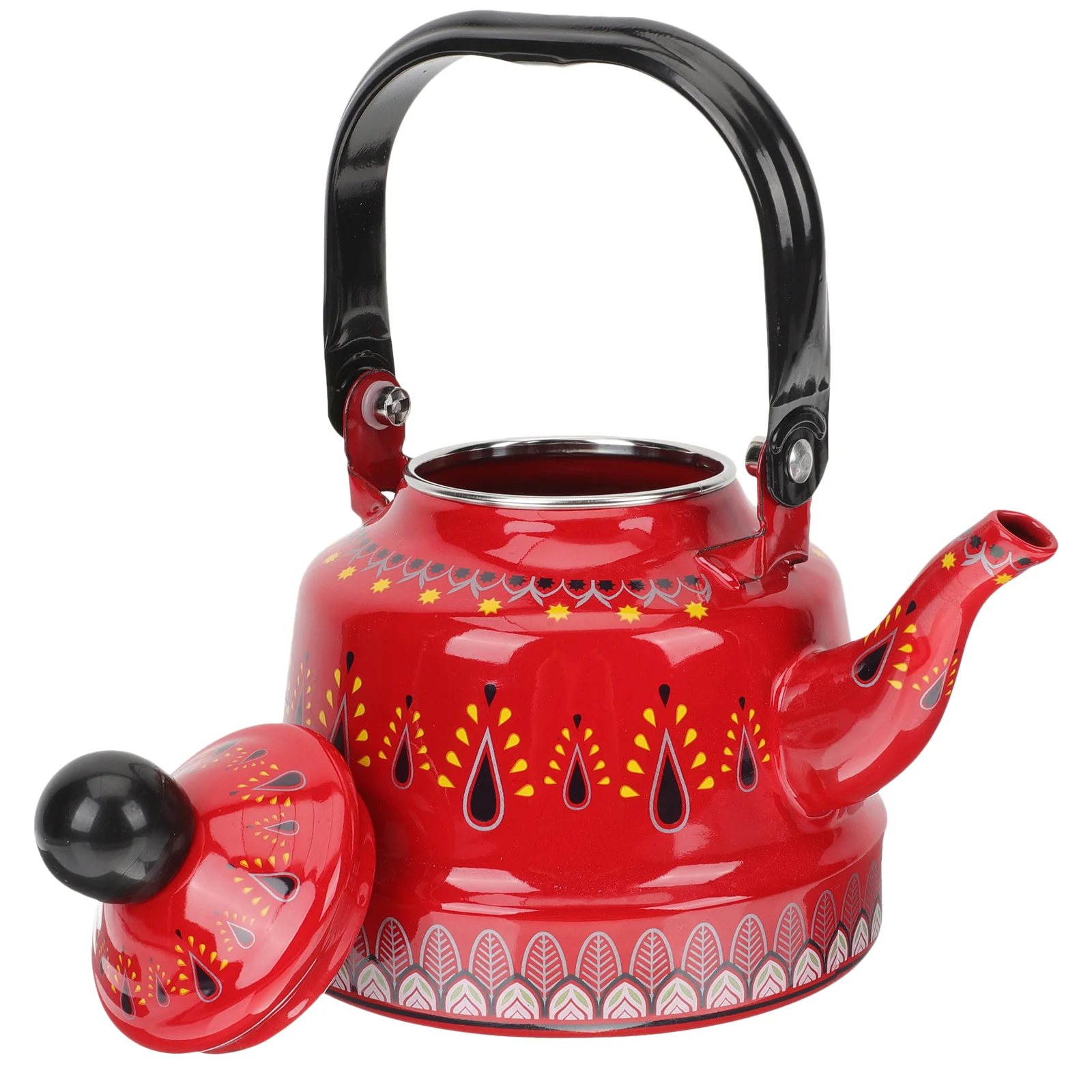 

Moroccan Teapot Ceramic Tea Kettle Ceramic Kettle Decorative Teakettle Metal Teapot Enamel Water Kettle Induction Enamel Kettle