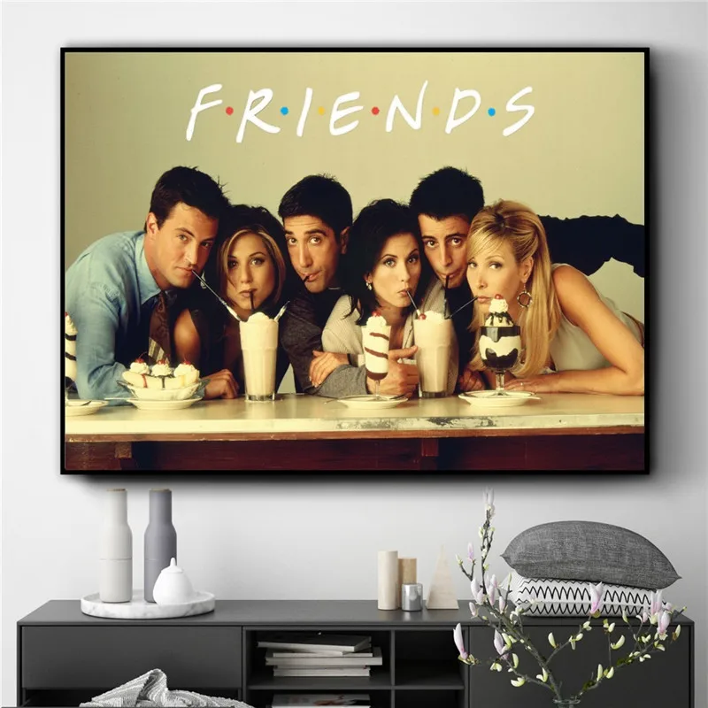 

Friends TV Show Classic Quote Posters and Prints Wall Art Decorative Picture Canvas Painting for Living Room Home Decor Cuadros