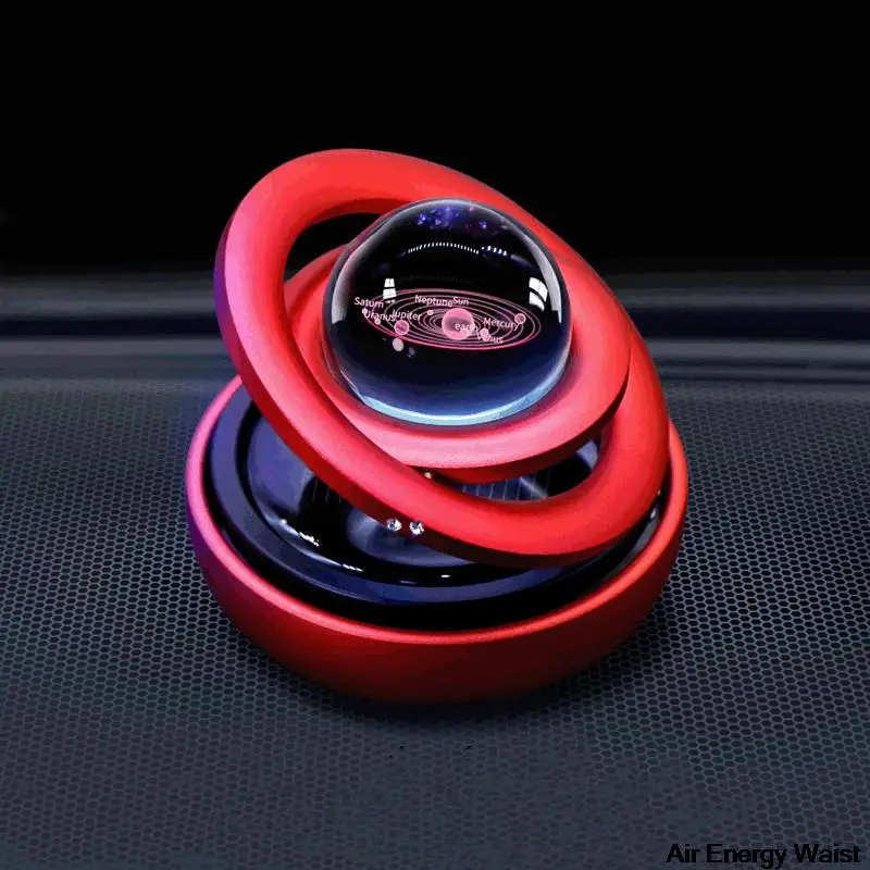 

Новинка 2022, автомобильная парфюмерная Вселенная интерstellar, металлический вращающийся автомобиль на солнечной энергии, подвесной инструмен...