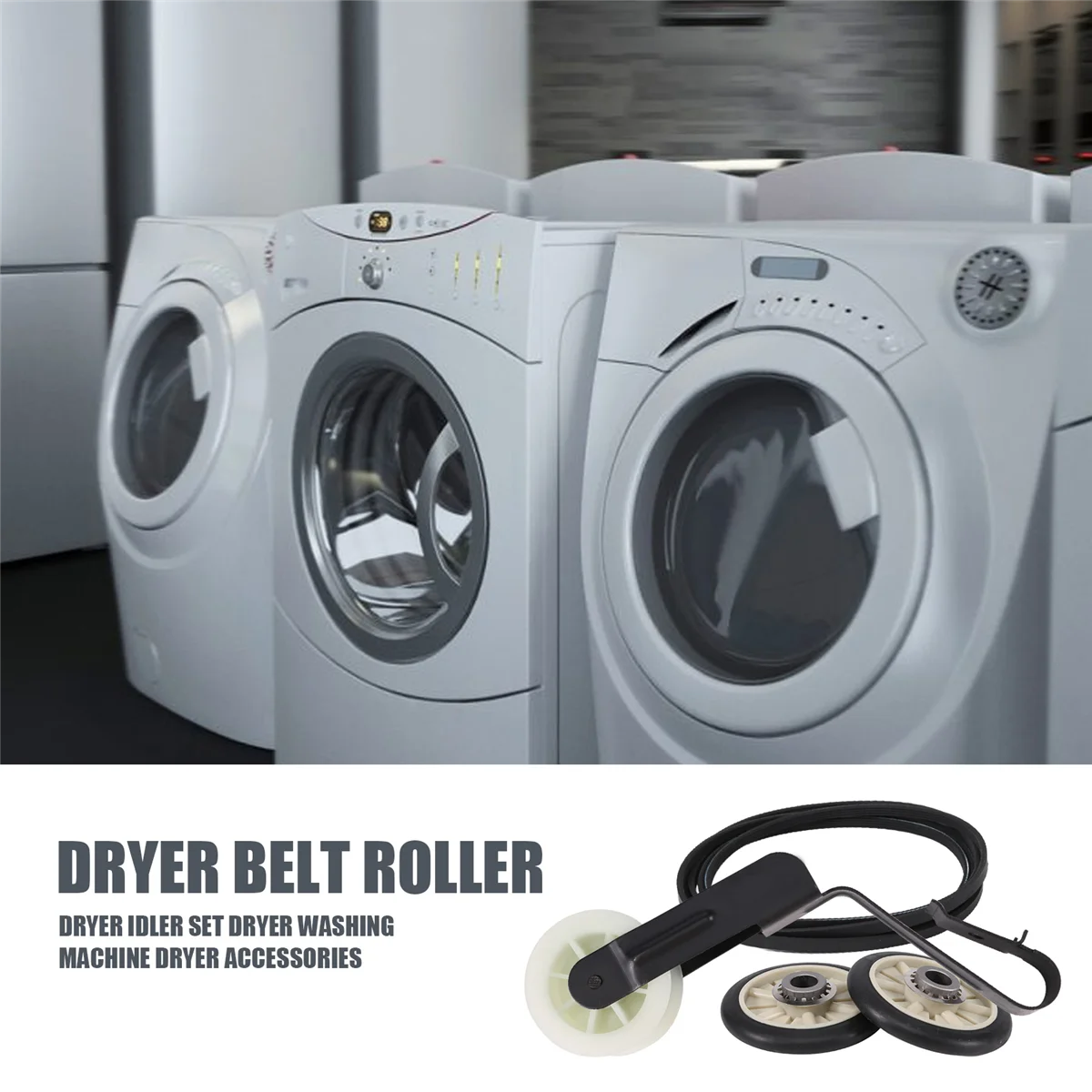 Набор роликов для сушильной ленты гидромассажа Kenmore WPW10314173 W10314171 4392065 WP4392065 691366 341241