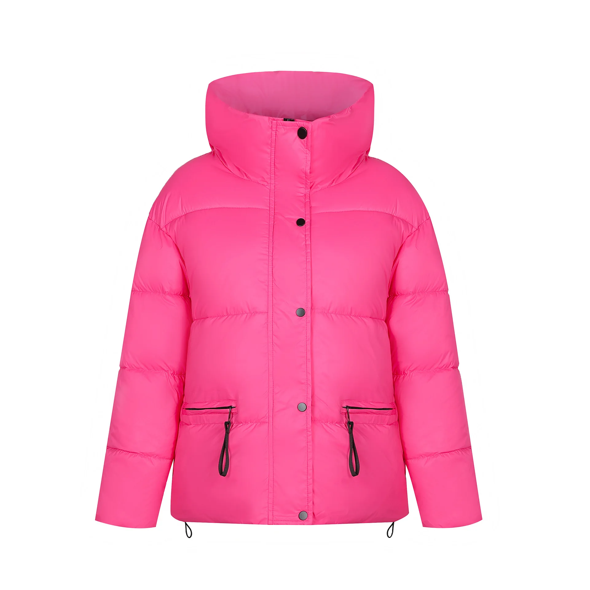 Fashion Padded Women's 2022 Autumn and Winter New Solid Color Bread Clothes Short Hooded Temperament Casual Padded Clothes