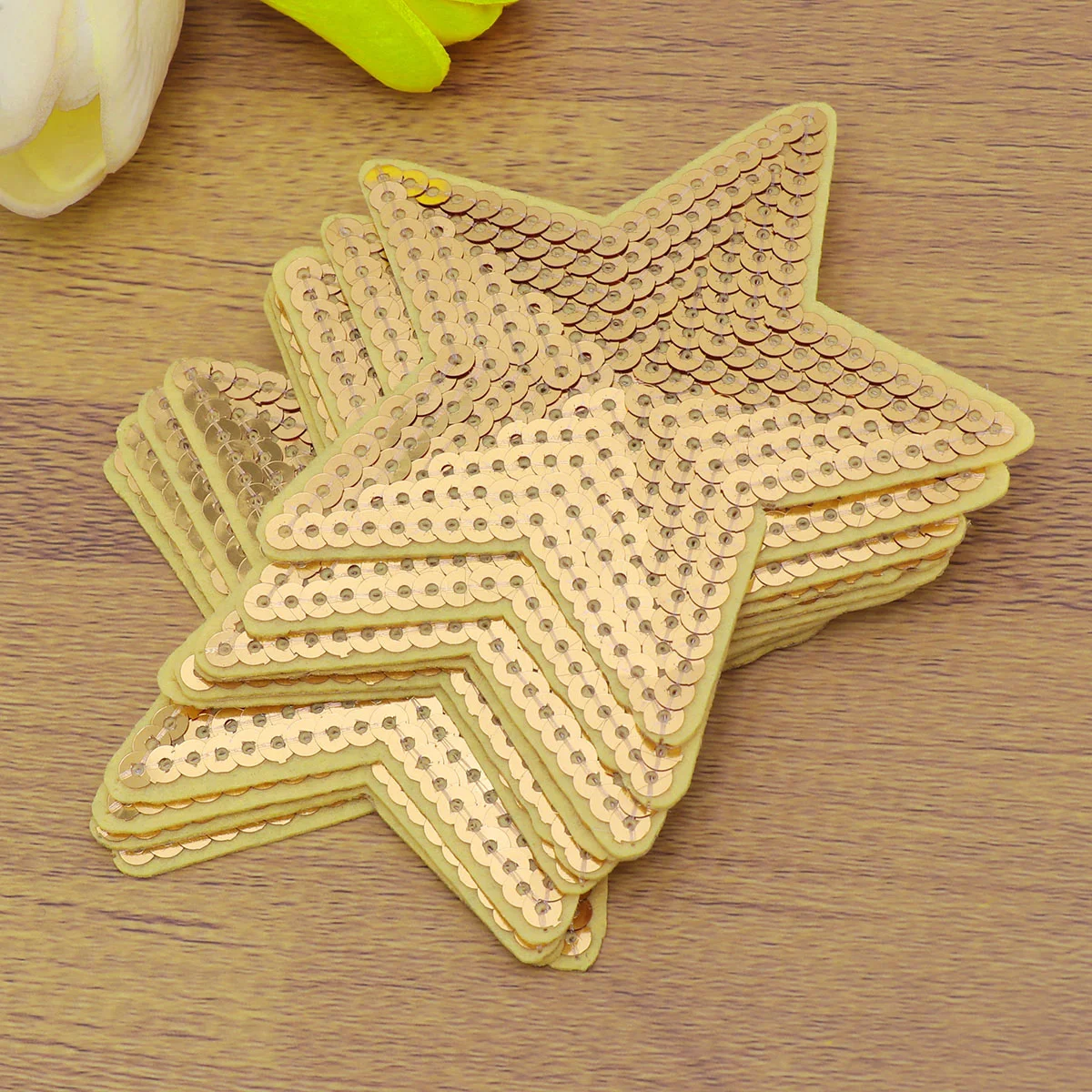 

Starpatch Sequin Sewingiron Applique Clothes Clothing Pentagram Embroideredshape Glitter Appliques Sew Decorative Colorful Diy
