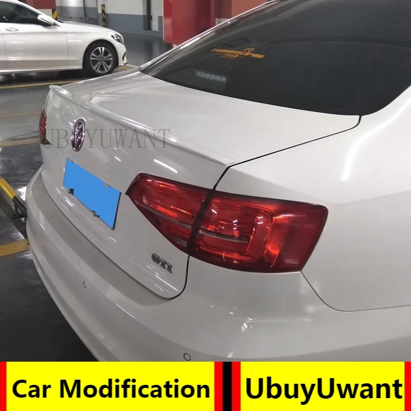 

Car Trunk SpoilerABS Plastic Primer Color Auto Rear Trunk Wing Refit Accessories Spoiler For Volkswagen Sagitar Jetta 2017-2018