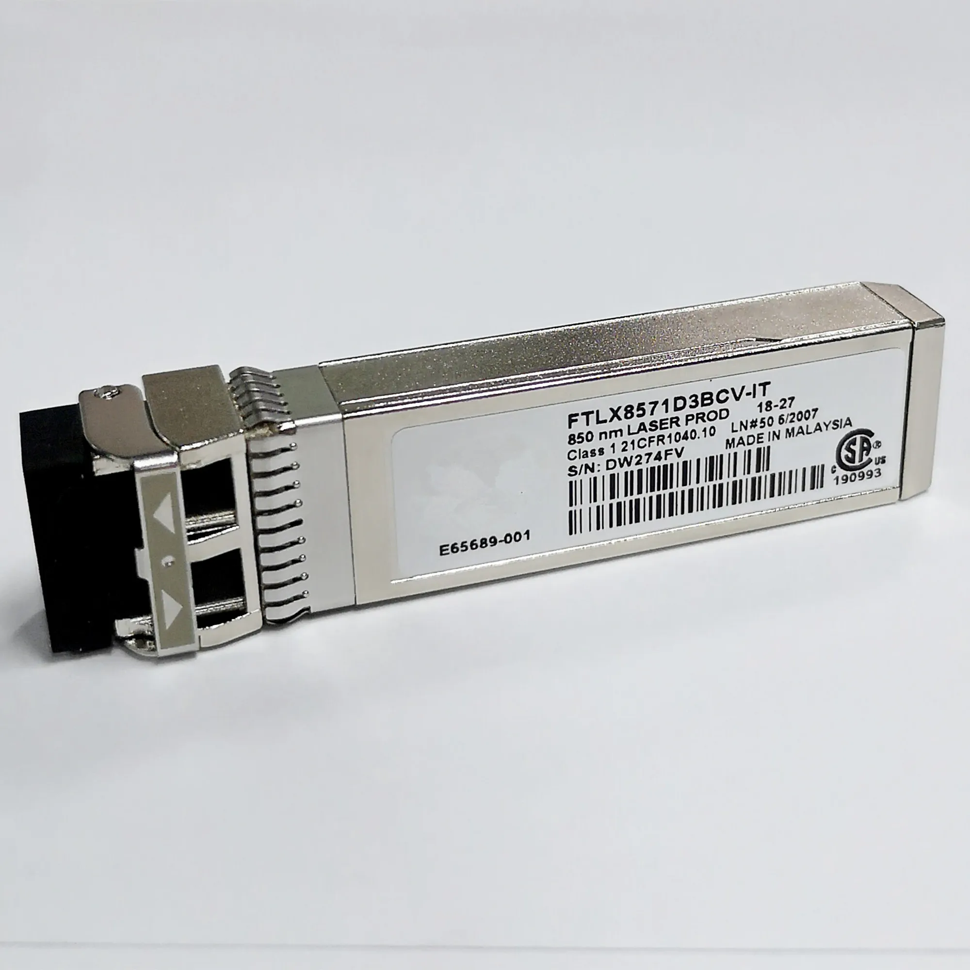 Int-el 10g Fiber Adapter/FTLX8571D3BCV-IT/10G SFP/E65689-001 0Y3KJN for X710 X520 Switch 10g sfp/Int-el 10g Fibre Channel Module