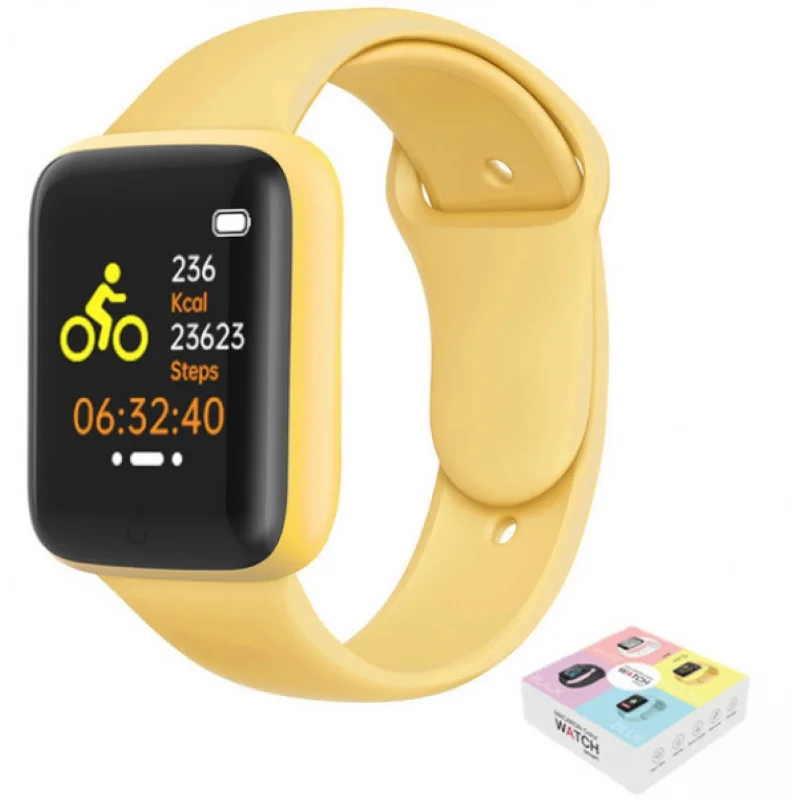 Macaron Smart Watch 1.44inch 8 Colors Steps Calories Call Reminder,  Smartwatch with Colorful Gift Box