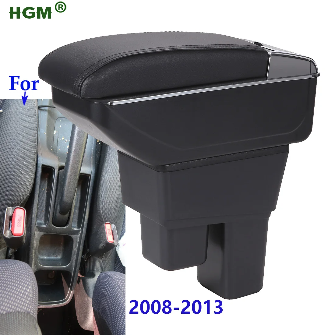 Honda Jazz 2 и Fit подлокотники для автомобильных сидений искусственная кожа
