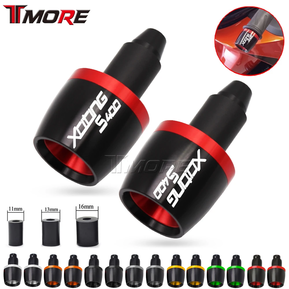 

For KYMCO XCITING S400 Xciting S400 S400i Motorcycle Universal Aluminum Handlebar Grips Bar Ends Cap Counterweight Plug Slide