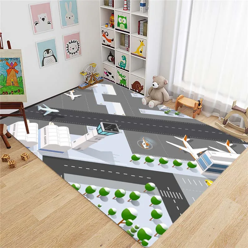 Коврики с изображением города из мультфильма городской улица карты для гостиной