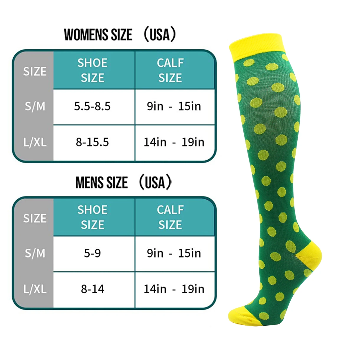 Wholesale Men and Women 15-20mmHg Compression Socks Best for Graduating Athletic Medical Running Flying Traveling Sports Socks