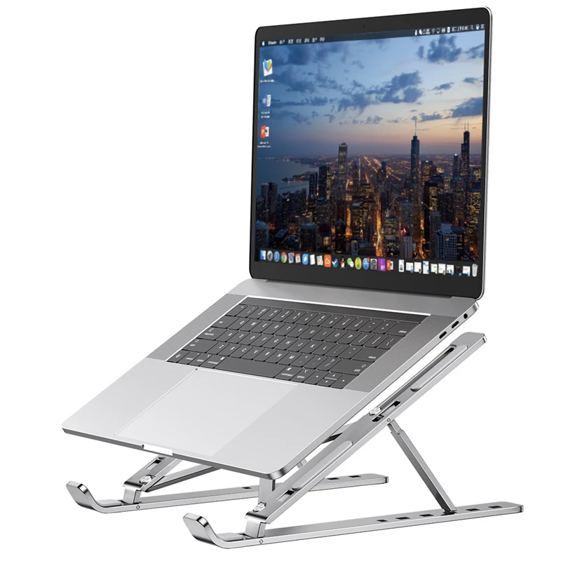 

Портативный держатель для ноутбука Macbook Pro, регулируемая алюминиевая складная подставка для ноутбука, аксессуары для компьютера