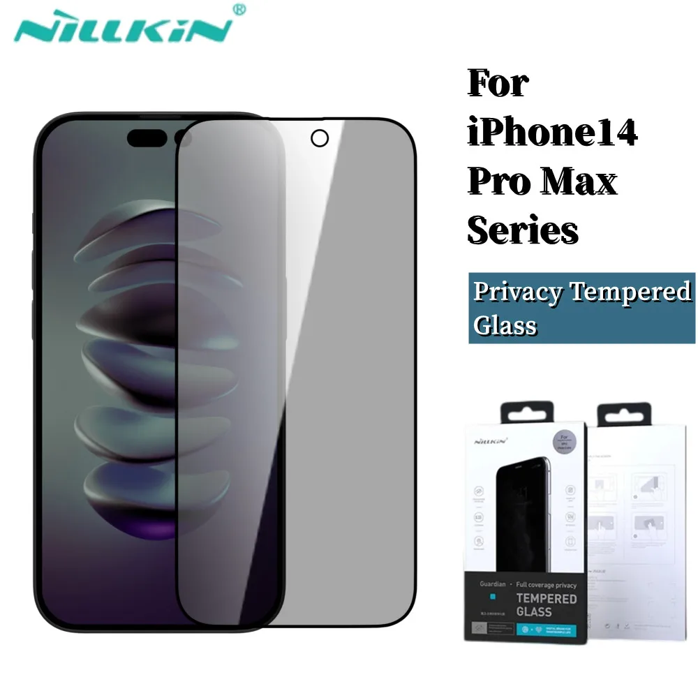 Nillkin For iPhone 14 Pro Glass Privacy Screen Protector Anti-spy Tempered Glass For iPhone 14 Pro Max /14 Plus/14 Series Glass