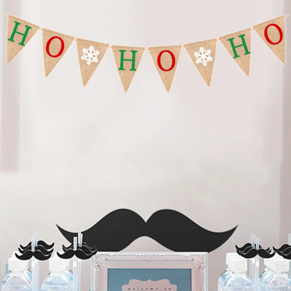 

1pc Christmas Banners Christmas Colored Merry Sign Merry Garland Christmas Flag for Party