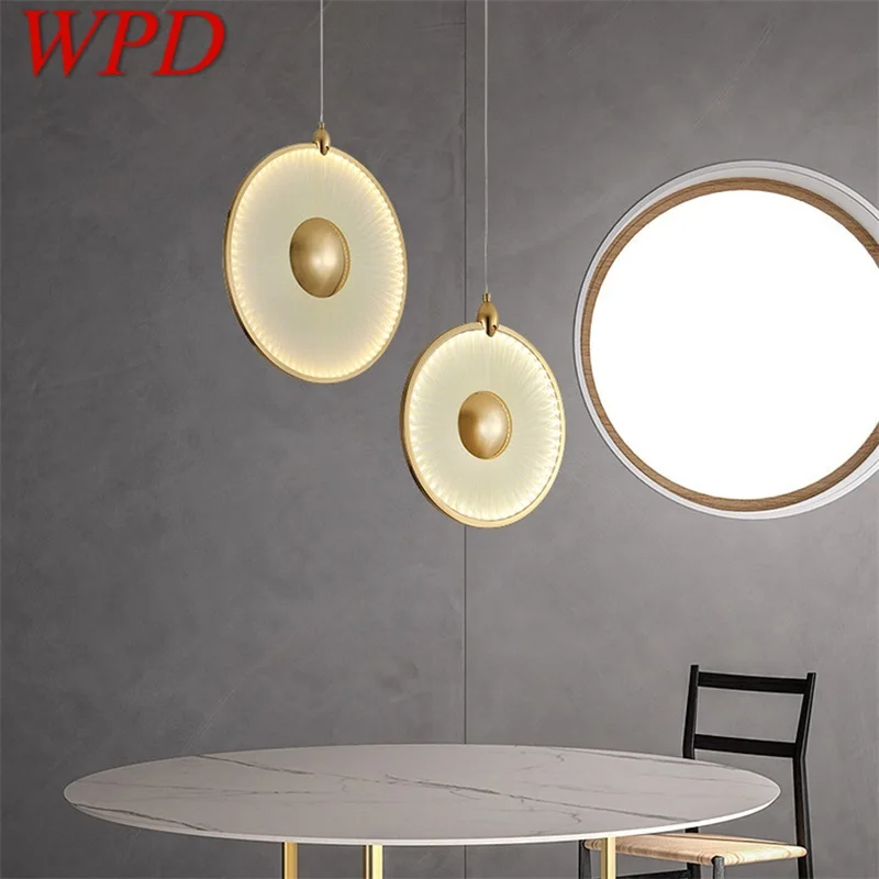 

WPD Nordic Pendant Light Modern Round LED Lamp Creative Design Decoration For Living Dining Room Bedroom