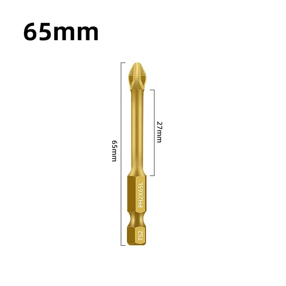 

1pc Magnetic Impact Phillips Bit Non-Slip PH2 Magnetic Batch Head Cross Screwdriver Alloy Steel Screw Driver Hand Tools 25-150mm