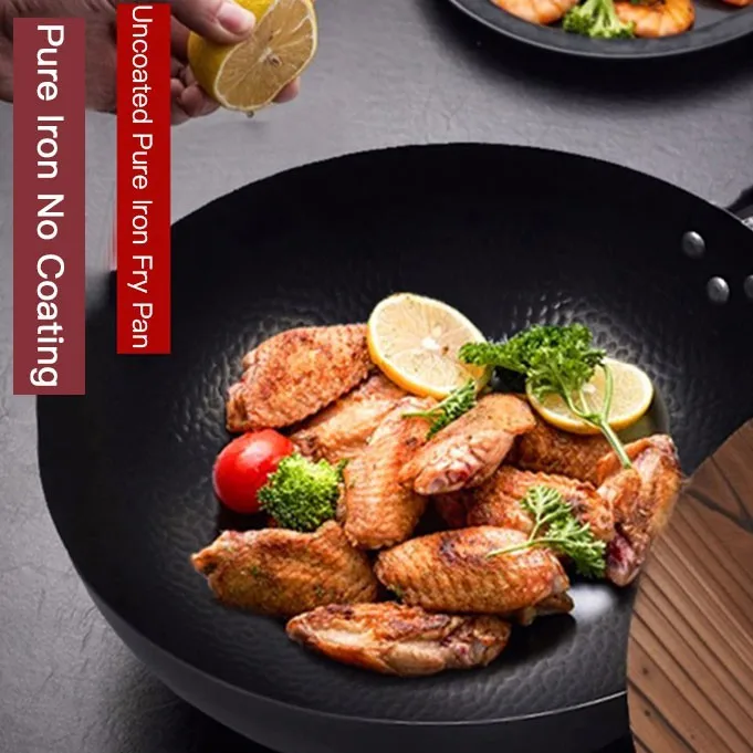 

32cm Non-stick Deep Fry Pan Large Capacity Frying Wok Smokeless Die-Cast CookwareNon-Stick Coating Suitable For All Stoves