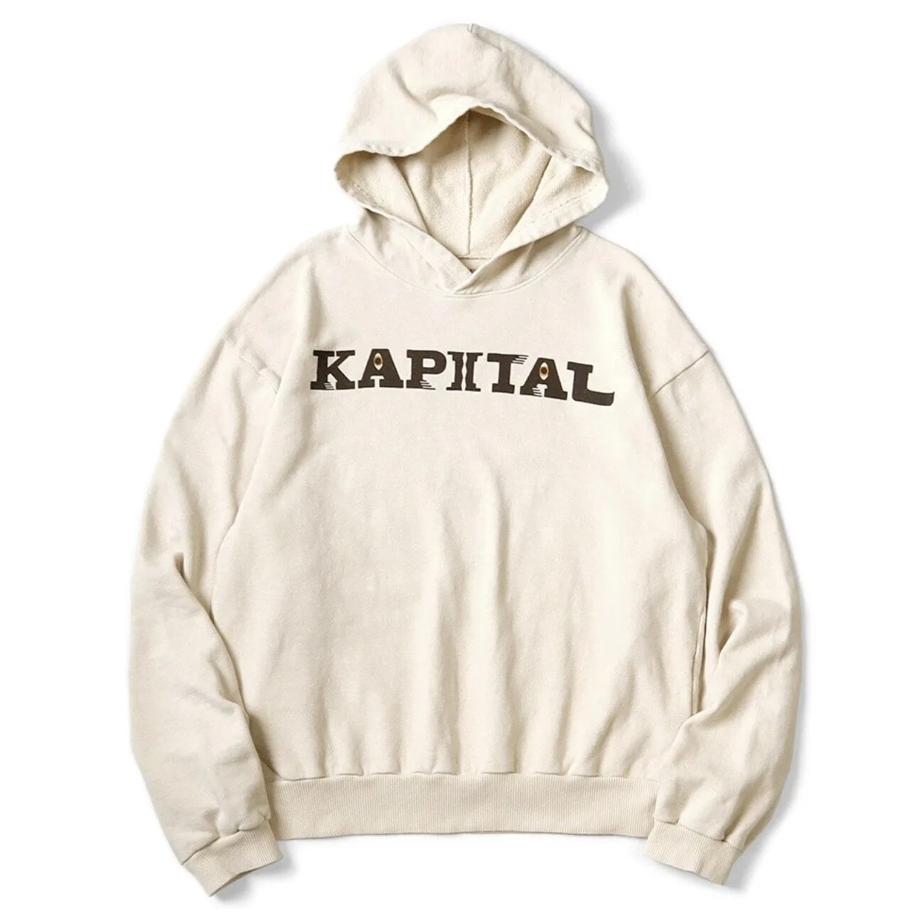 Фото Япония 24AW KAPITAL Hirata Kazuhiro: Теплые хлопковые худи оверсайз с принтом для мужчин №4