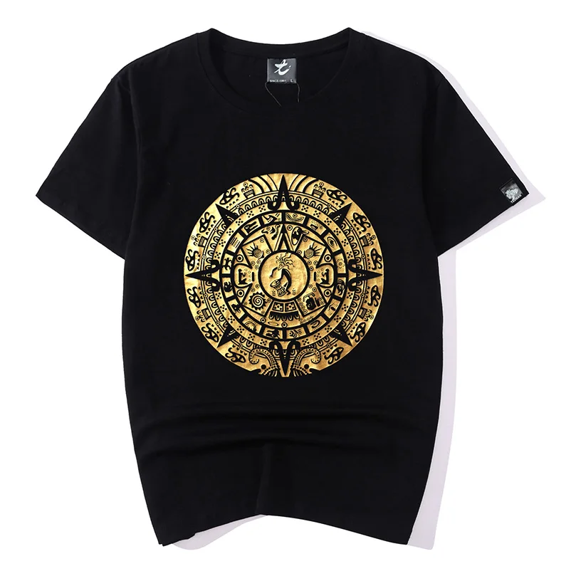 

Bronzing Egyptian style Summer Plus Size Tee Shirt Men Short Sleeve O Neck Tshirt Oversize T-shirt 2023 Brand Clothes