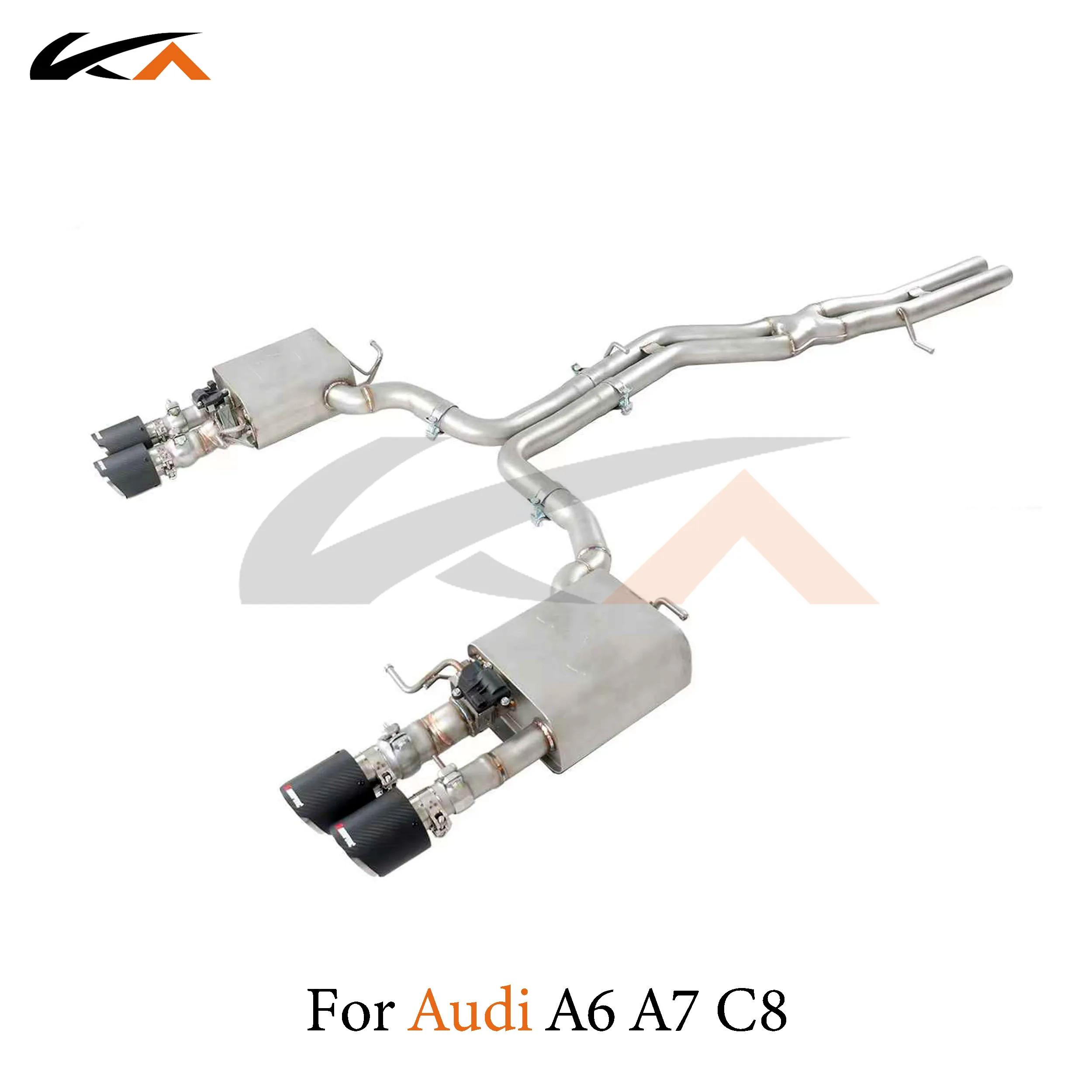 Система выхлопных газов KA Стальная Задняя часть для Audi A6 A7 C8 3 0 T