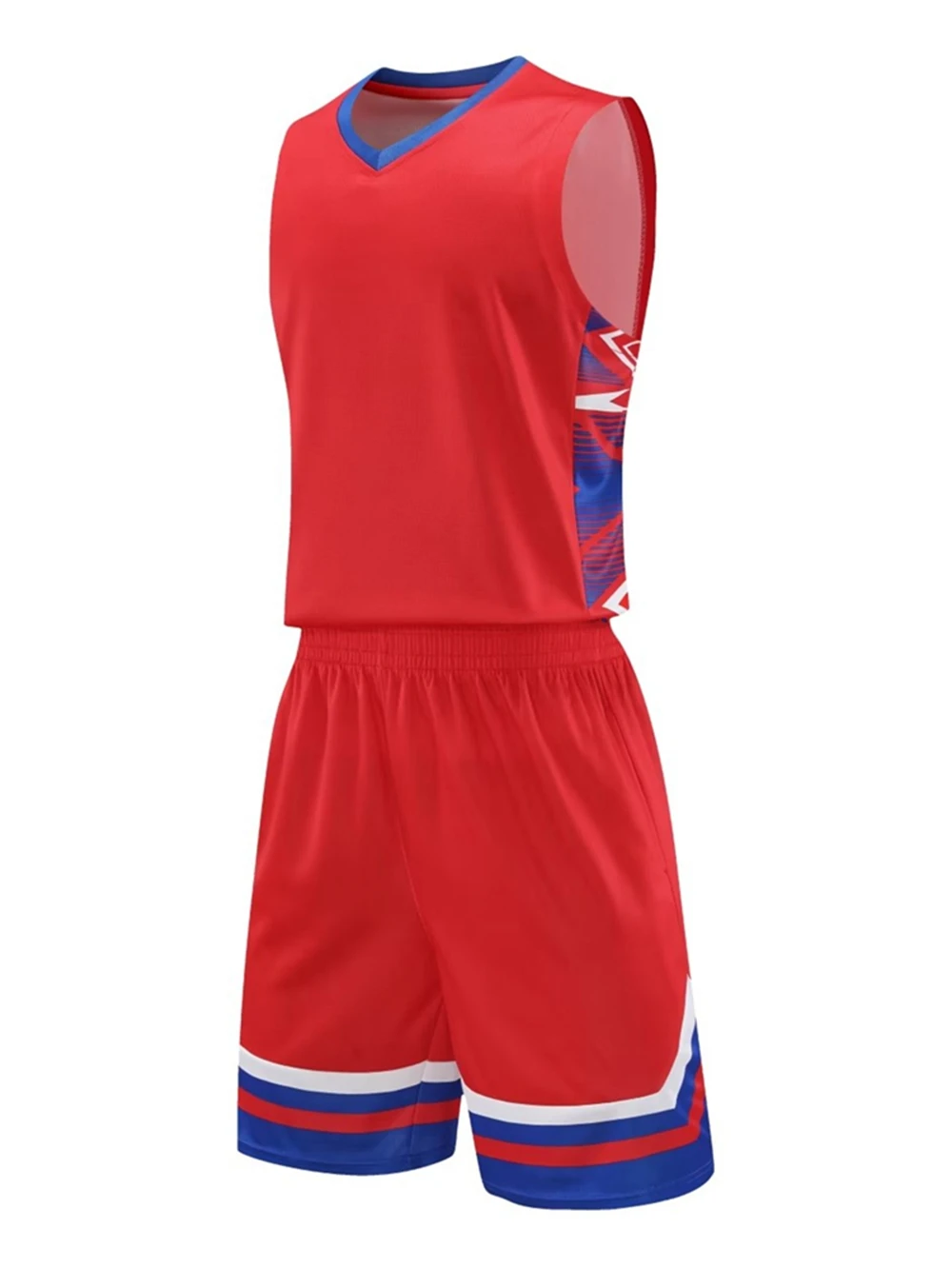 Summer New Men\'s Youth Sports Basketball Set Quick Dry Breathable Short Sleeve T-Shirt 2023 University Basketball Team Kit