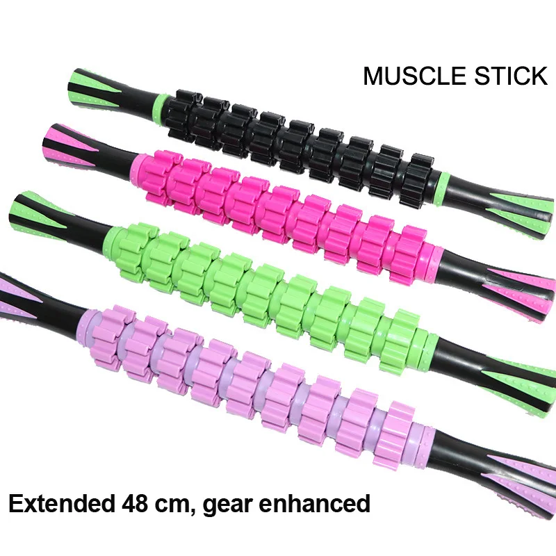 

Новинка 2023, тренажер для упражнений для фитнеса, снижение стресса, 48 см, ручной массаж, расслабление всего тела, массажная палочка для расслабления мышц