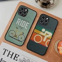 toplbpcs bicycle bike sport phone case hard leather case for iphone 11 12 13 mini pro max 8 7 plus se 2020 x xr xs coque