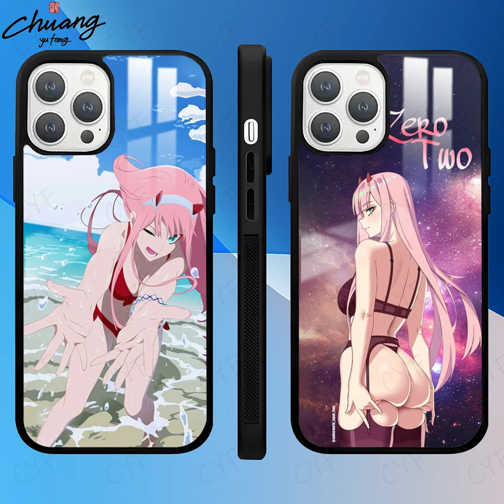 Чехол для телефона с рисунком Z-Zero Two Darling In 11 12 13 14 15 16 Pro Max mini Plus чехол матовым
