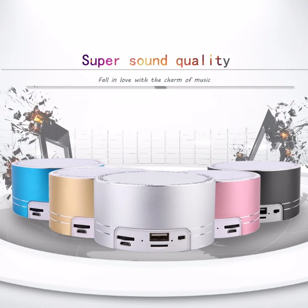 Laiyiqi 2021 мини круглый BT динамик Bluetooth беспроводной крюк велосипедное крепление MP3