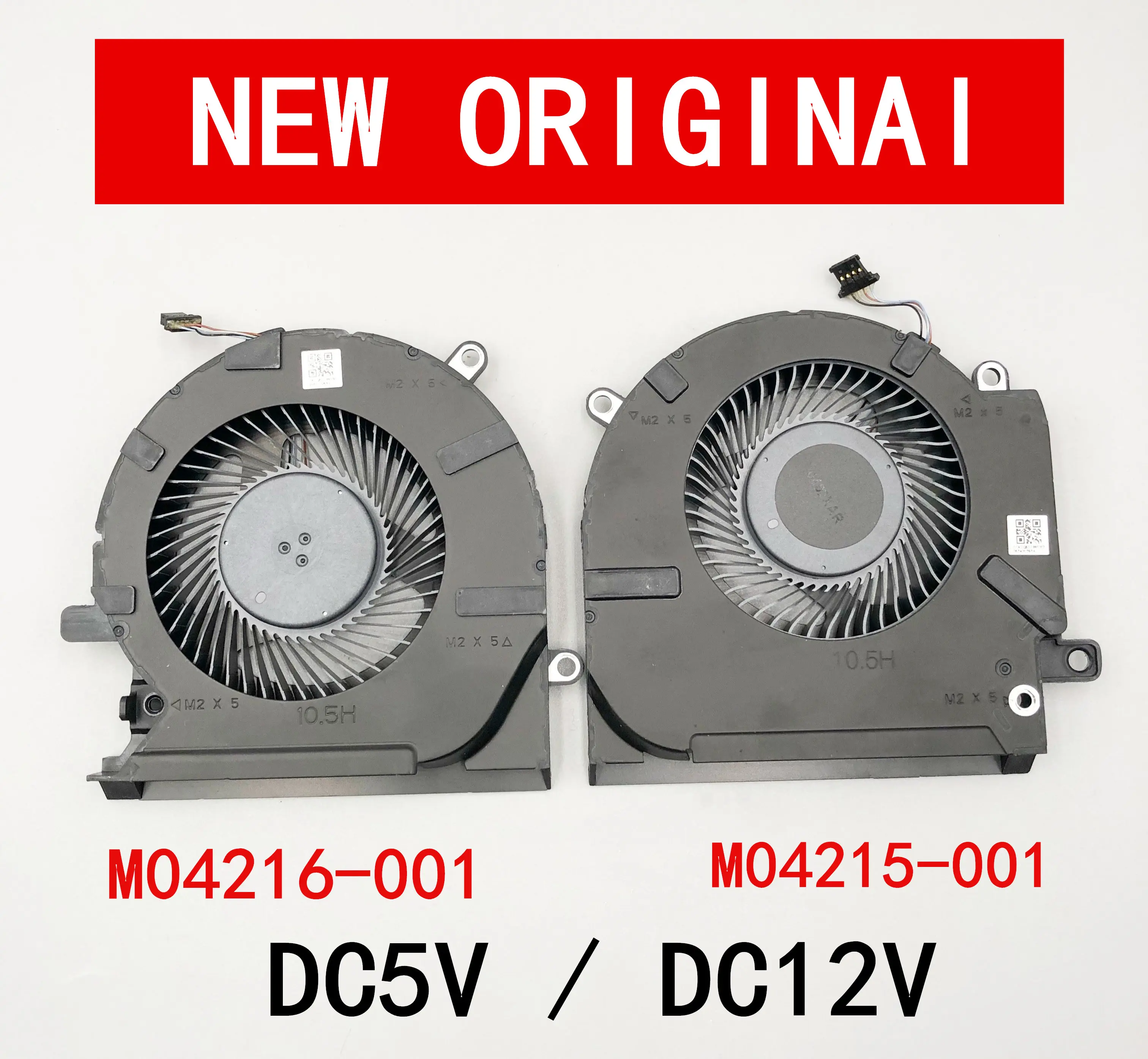 

5V/12V CPU GPU Cooling Fan For HP OMEN 15-EK 15-en TPN-Q238 TPN-Q236 Fans Cooler M04216-001 M04215-001 M04217-001 m04218-001