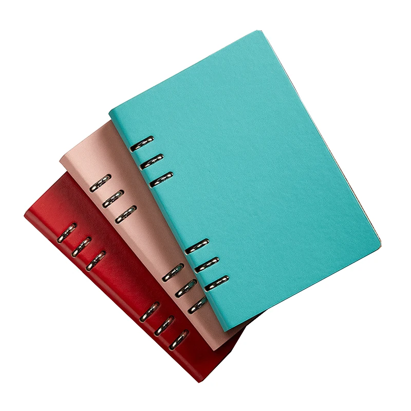 Detachable Notepad Business Office Memo Pad Notepad Journal A6 Loose-Leaf Notebook Metal Clip Planners Meeting Sketchbook