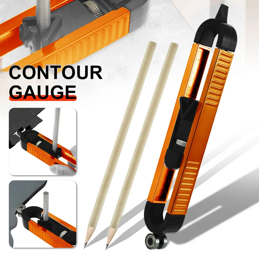 

Profile Scribing Ruler Contour Gauge With Lock Adjustable Locking Precise Measuring Gauge Measurement Tool Woodworking