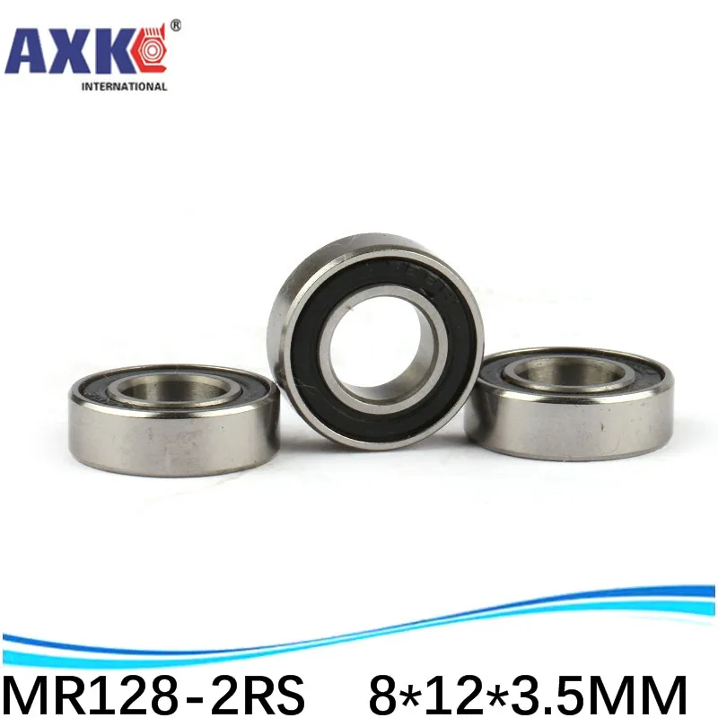 

AXK sale price High quality double rubber sealing cover miniature deep groove ball bearing MR128-2RS 8*12*3.5 mm