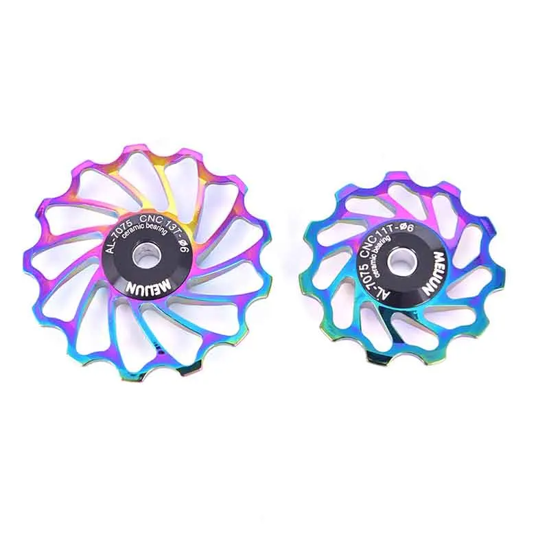 

11T 13T Bike Ceramic Pulley Aluminum Alloy Rear Derailleur Bearing Jockey Wheel