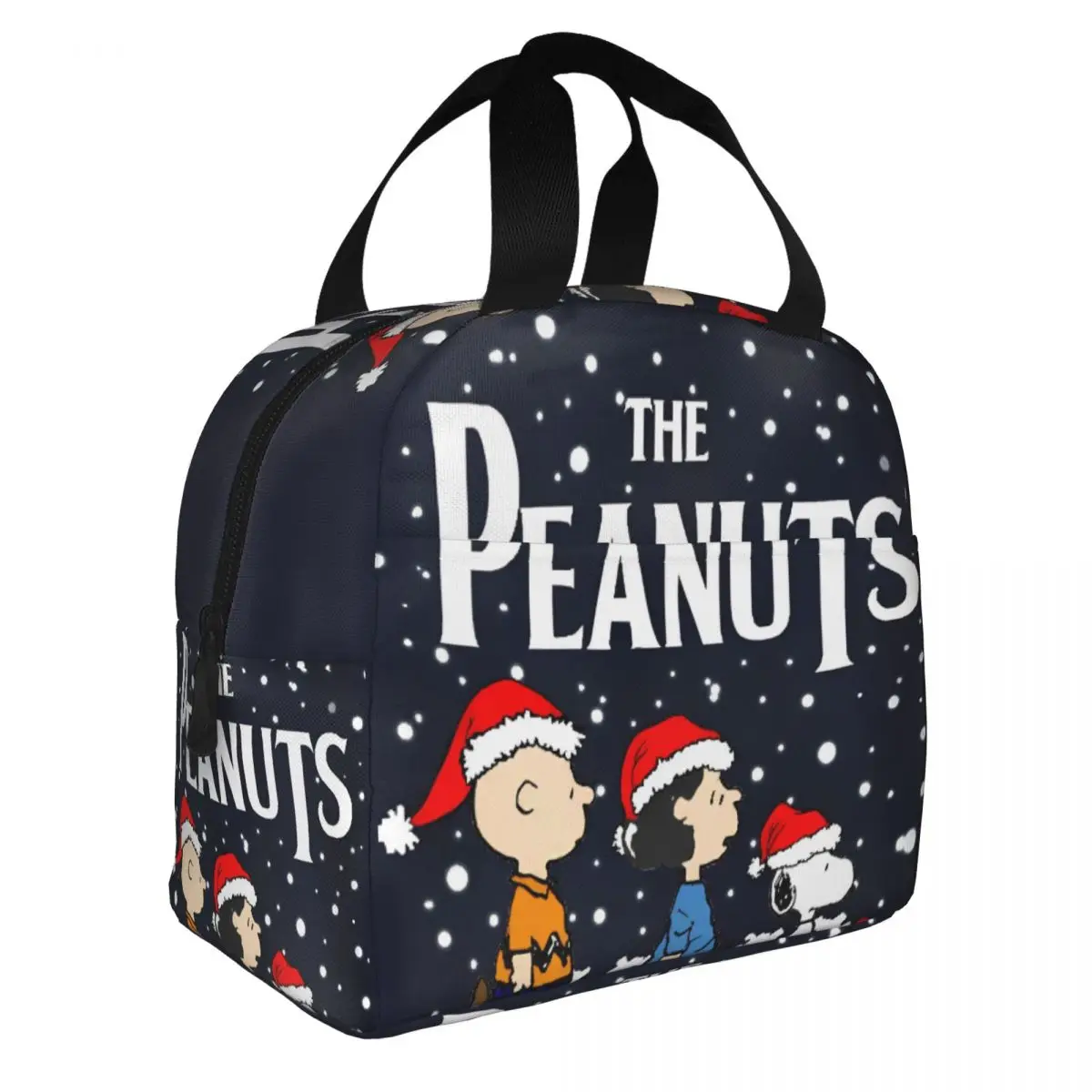 Милые изолированные сумки для обеда с рисунком Снупи термосумка Рождества