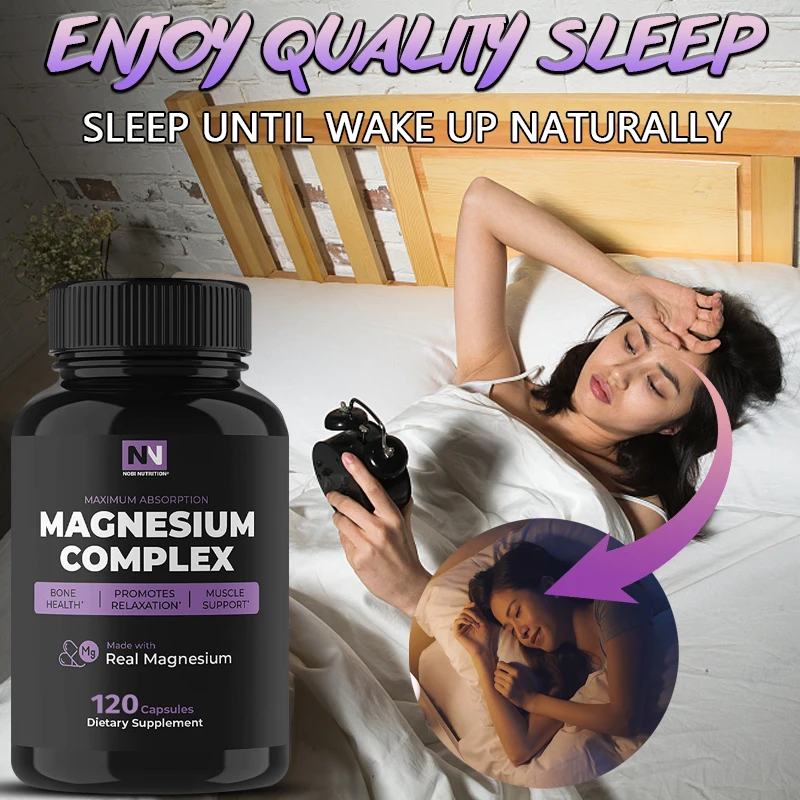 

Aids Sleep, Muscle Relaxation and Recovery for Men and Women Highly Absorbable Magnesium Complex Capsules