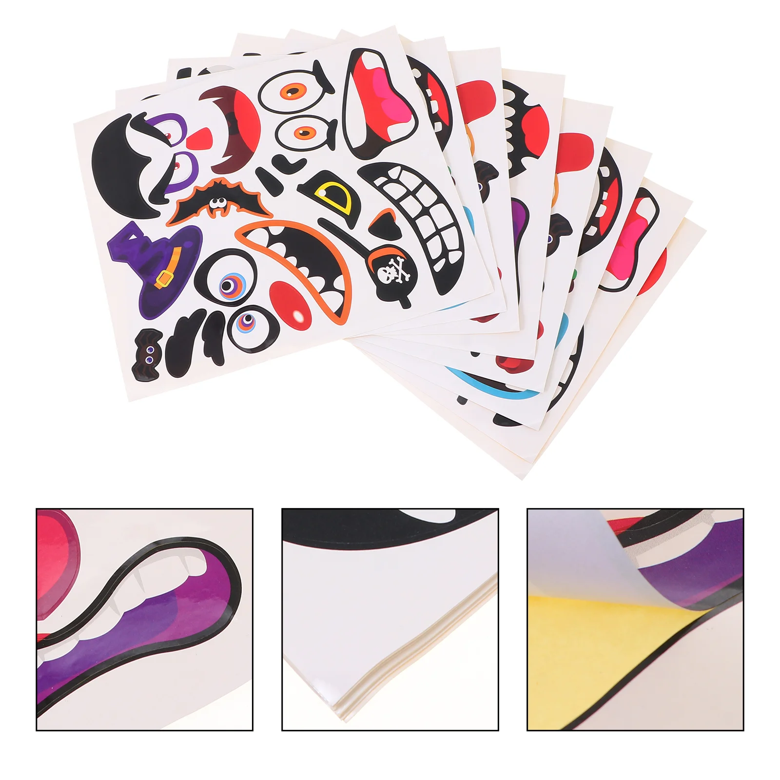 

8PCS Practical Creative Portable Durable Sticker Grimace Sticker Sticker for Decor