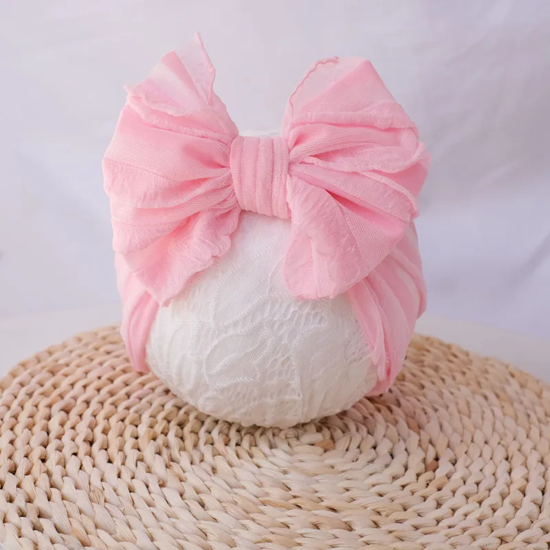 Повязка на голову кружевная с цветочным принтом для новорожденных девочек