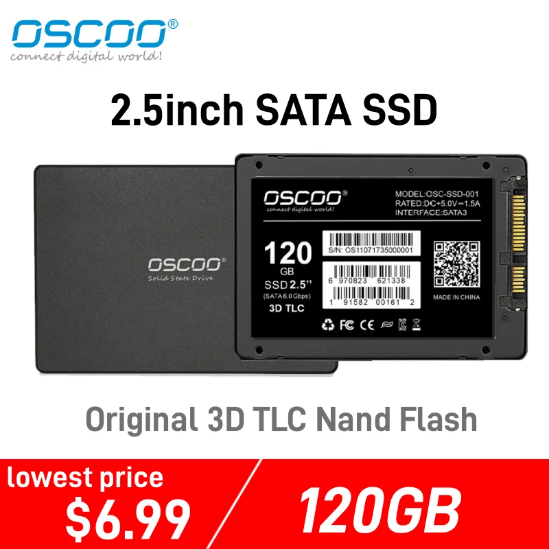 OSCOO оригинальный Sata3 SSD 120 ГБ HDD 2 5 жесткий диск &quotвнутренний твердотельный