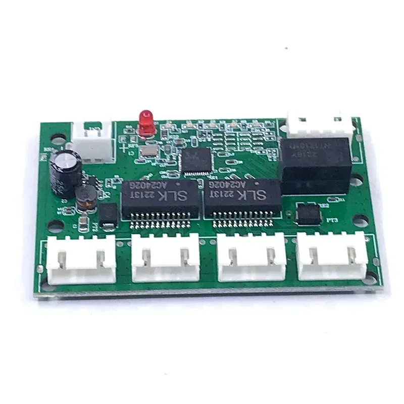 Мини-PCBA 4/5 портов Сетевой мини-модуль коммутатора Ethernet 10/100 Мбит/с 5 В 12 15 18 24