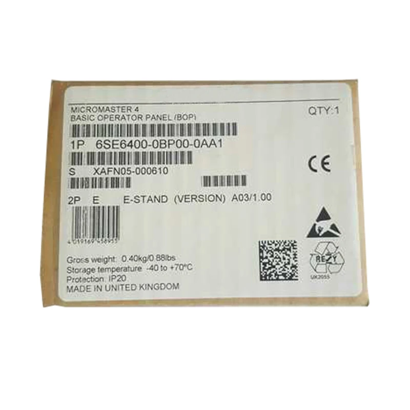 

100%NEW ORIGINAL 1 Year Warranty 6SE6400-0BP00-0AA1