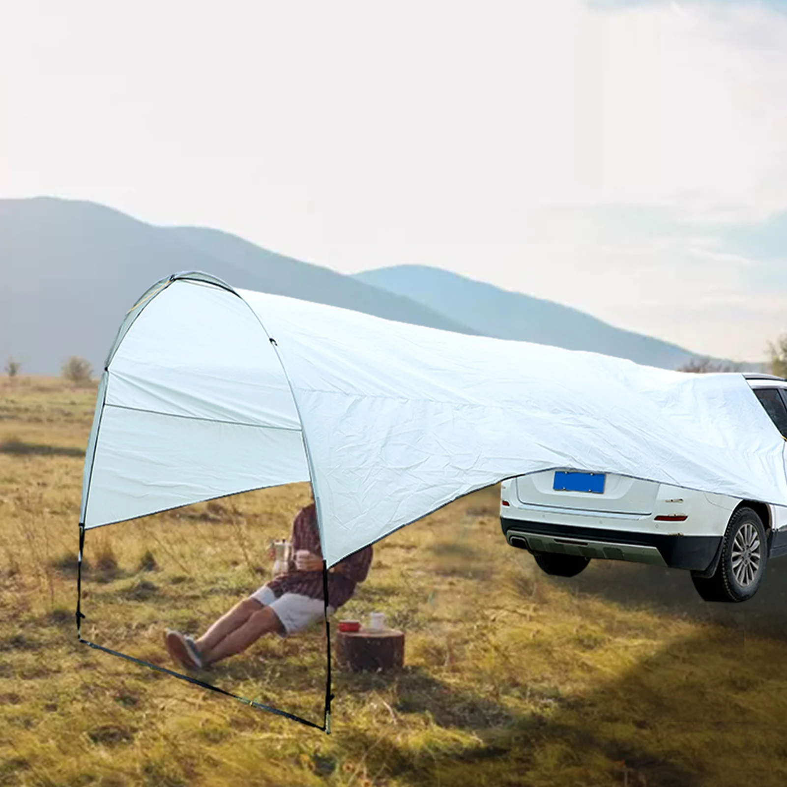 

Portable Sunshade Canopy Tent Car Rear Tents Roof Tent Portable Auto Canopy Camper Trailer Sun Shade For SUVs MPV Traveling