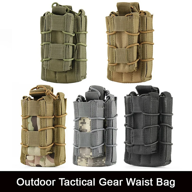 

Molle System Magazine Pouch 1000D Nylon Double Layer Storage Bags Airsoft Tactical AK AR M4 AR15 Rifle Pistol Mag Carrier Case