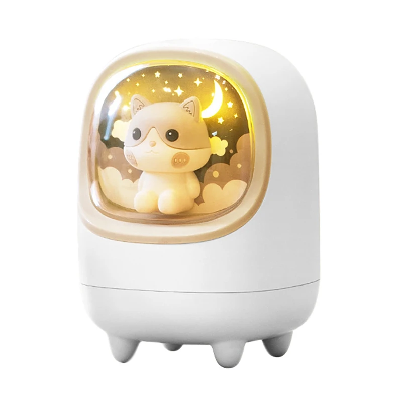 

M23 Creative Cute Pet Space Capsule Humidifier Household USB Air Humidifier Purifier with Sleeping Night Light